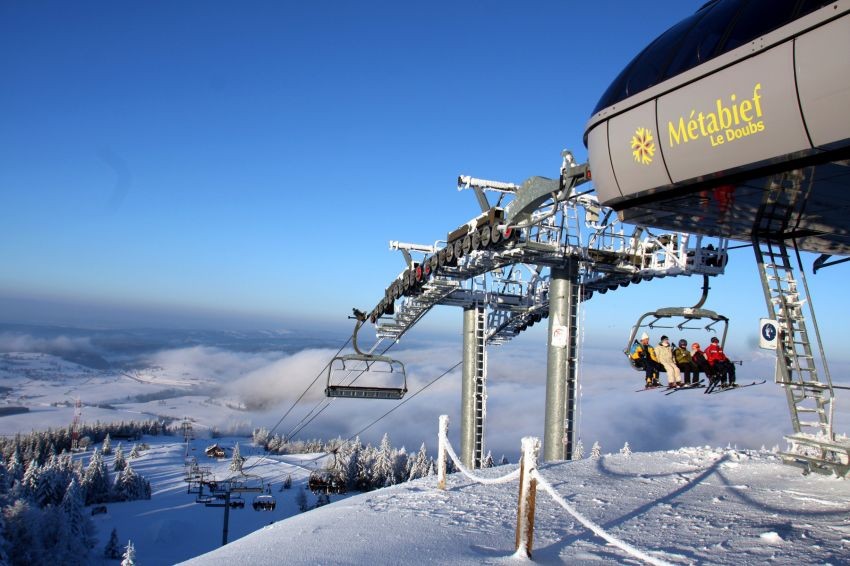 Skiresort von Métabief