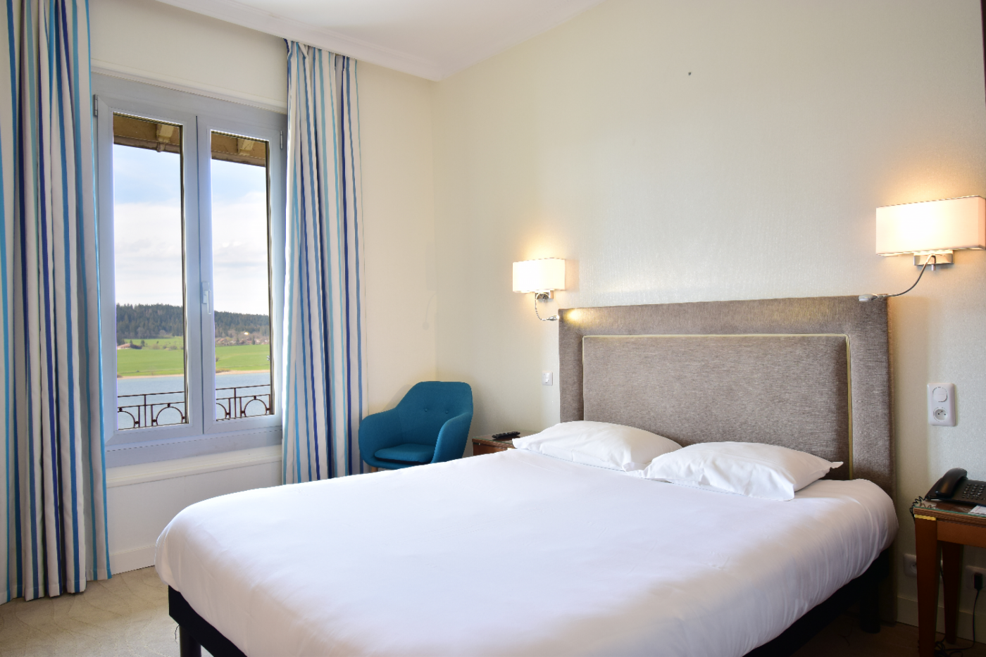 chambre vue lac hôtel le lac lac malbuisson